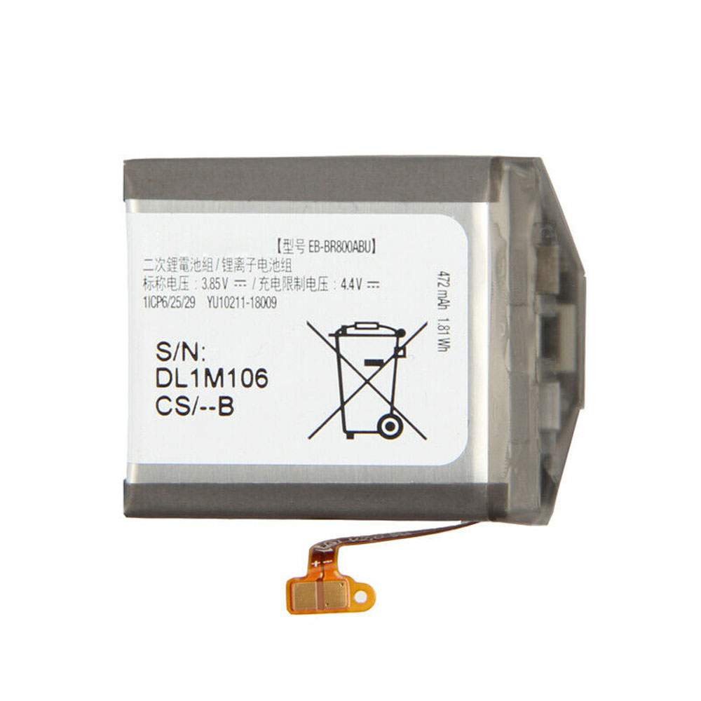 Batterie pour Samsung Gear S4 SM-R800 SM-R805 SM-R810 46mm Smart Watch EB-BR800ABU, 472mAh 
