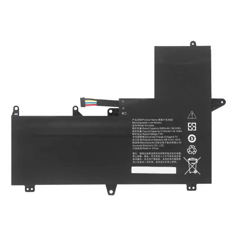 Batterie pour Lenovo Xiaoxin Air 12 Socrates, 5000mAh 
