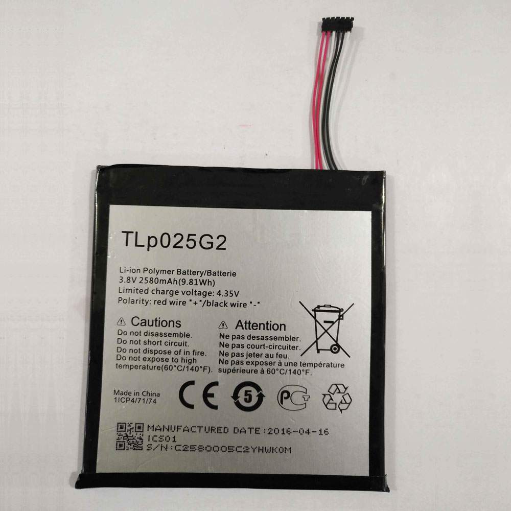 Alcatel TLP025G1 Mobiele Telefoon Accu batterij