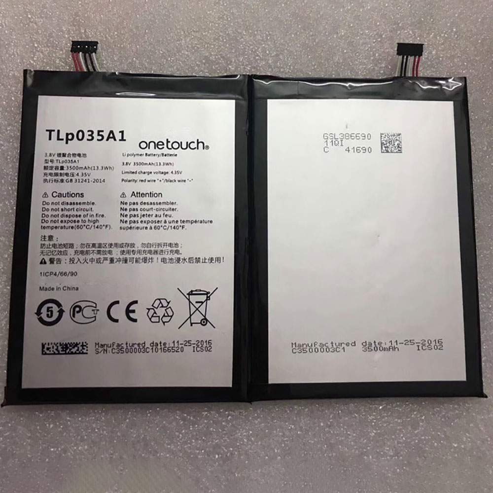 Alcatel TLP035A1 Mobiele Telefoon Accu batterij