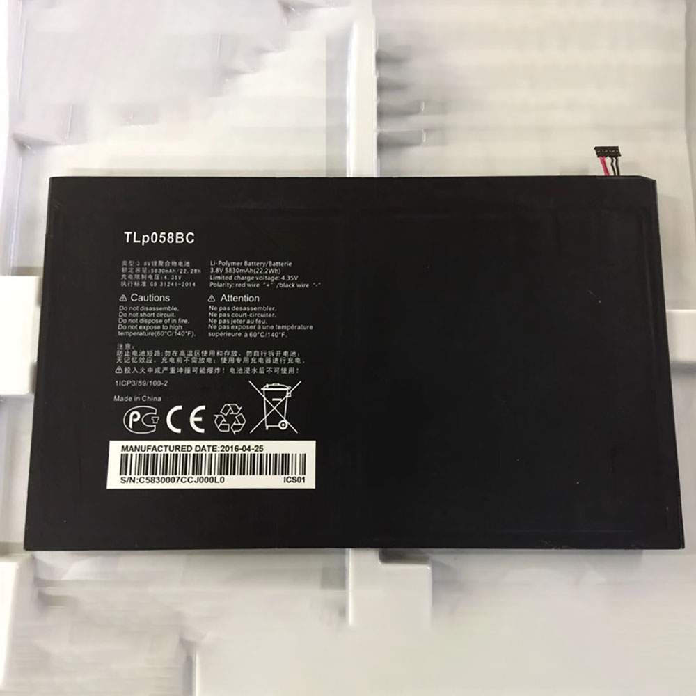 Alcatel TLP058BC Tablet Accu batterij