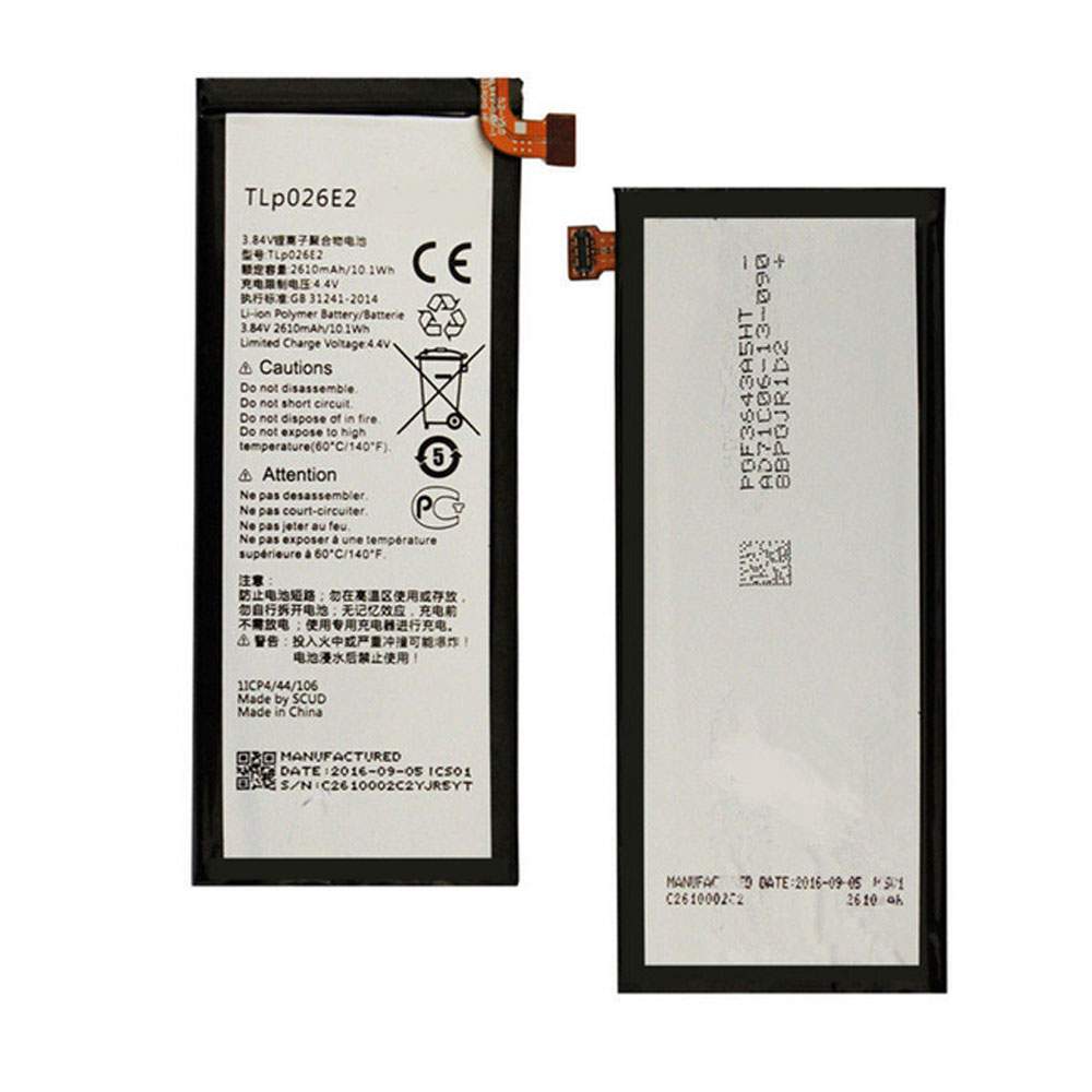 Alcatel TLp026E2 Mobiele Telefoon Accu batterij