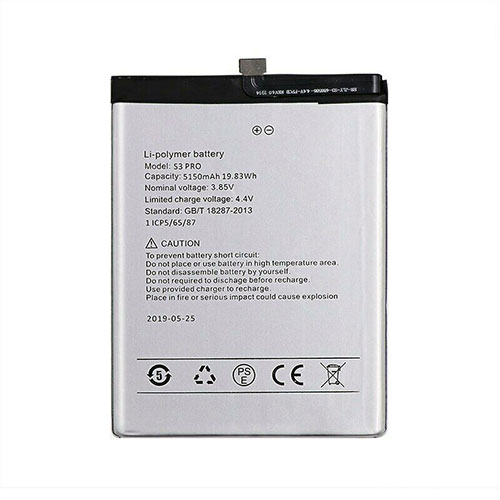 Batterie pour UMI UMIDIGI F1 F1 PLAY S3 PRO S3Pro, 5150mAh/19.83WH 