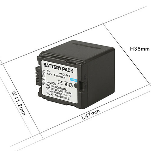 Panasonic VW-VBG260 Camera Accu batterij