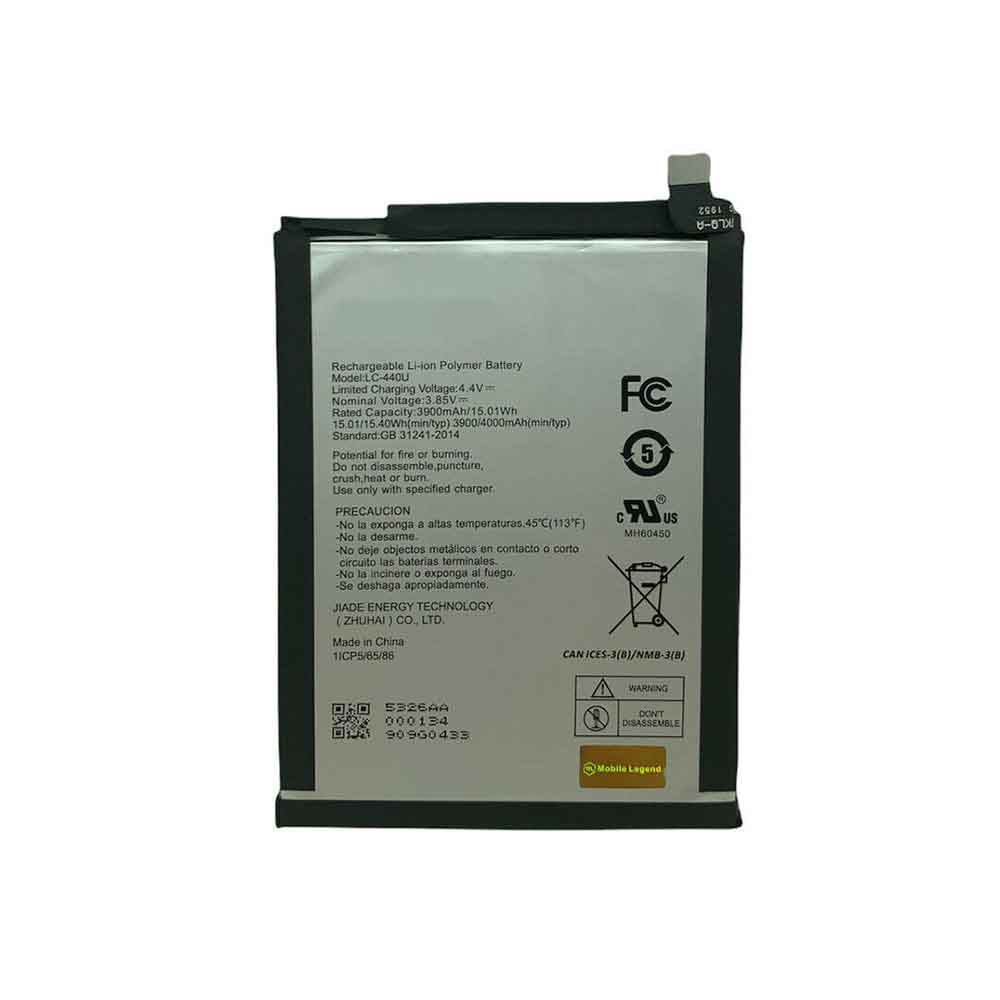 Batterie pour Nokia 5.3 TA-1223 LC-440U, 4000mAh 