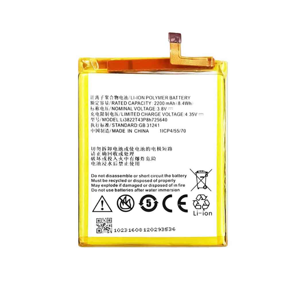 ZTE Li3822T43P8h725640 Mobiele Telefoon Accu batterij