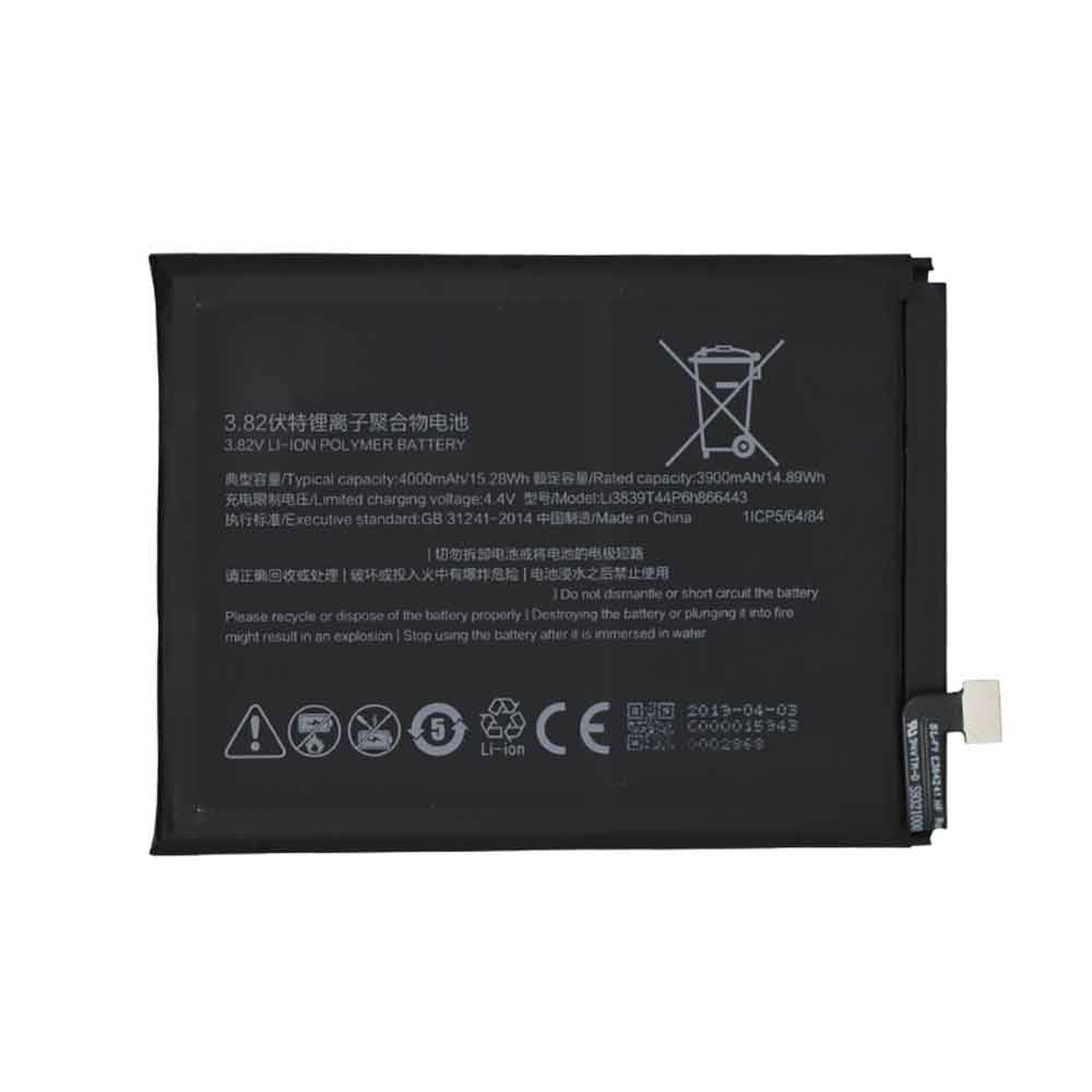 ZTE Li3839t44P6h866443 Mobiele Telefoon Accu batterij