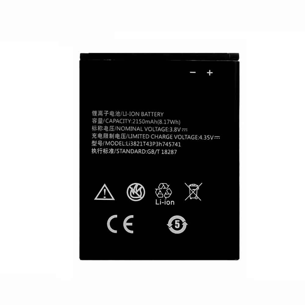 ZTE Li3821T43P3h745741 Mobiele Telefoon Accu batterij