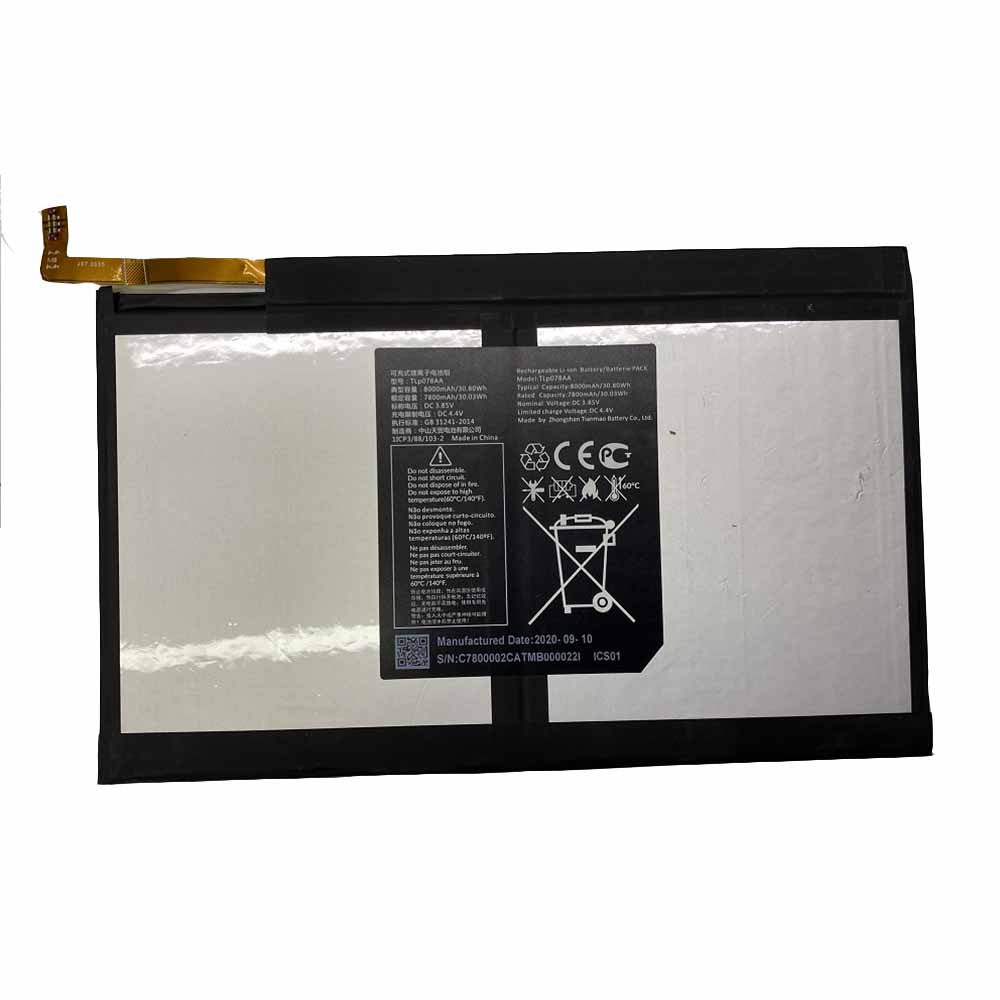 Alcatel TLp078AA Tablet Accu batterij