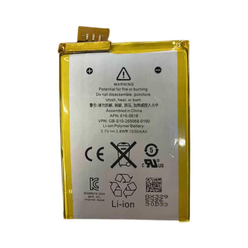 Apple 616-0619 Mobiele Telefoon Accu batterij