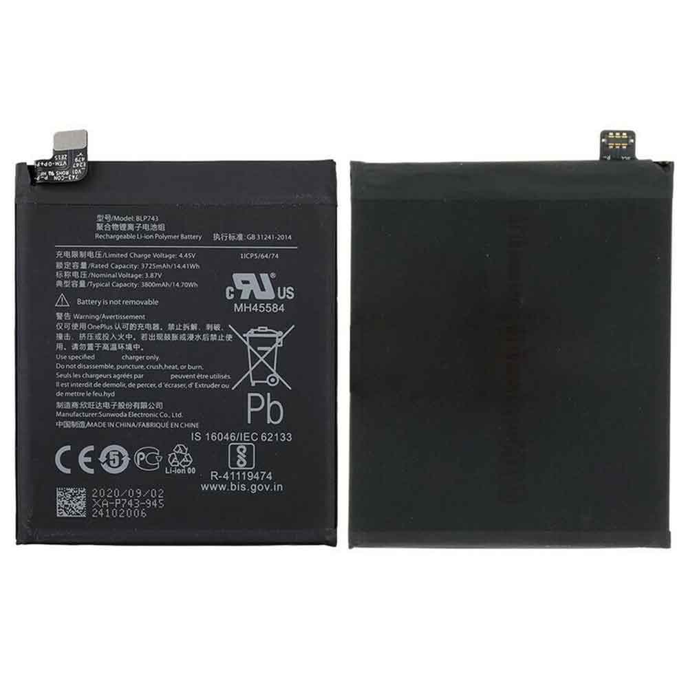 OnePlus BLP743 Mobiele Telefoon Accu batterij