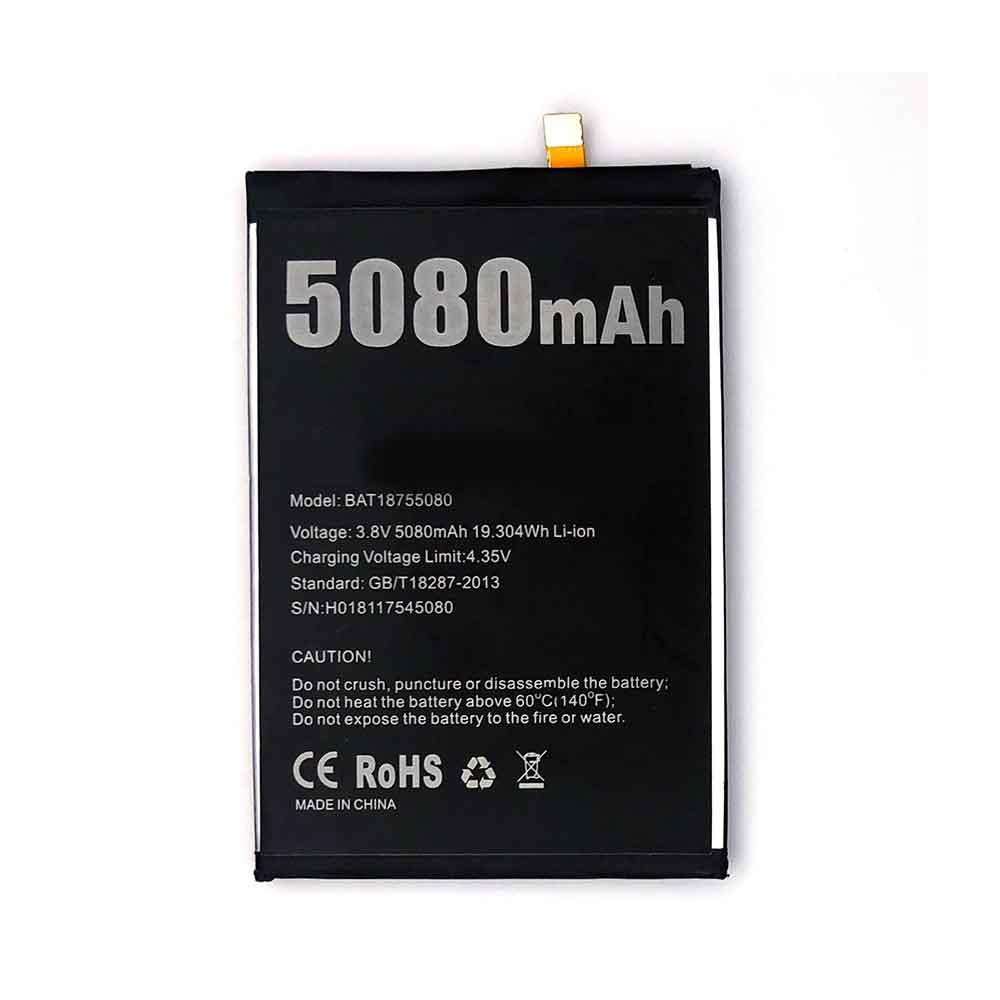 DOOGEE BAT18755080 Mobiele Telefoon Accu batterij