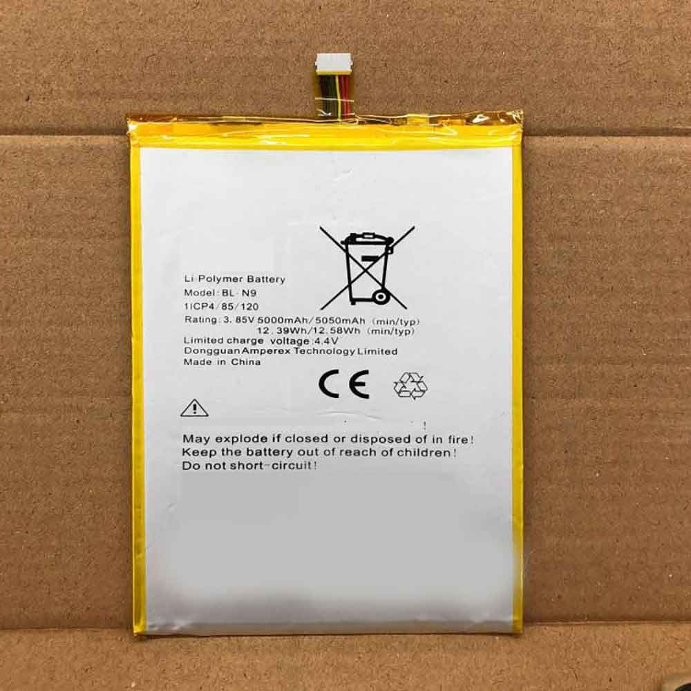 Batterie pour Tecno BL-N9 BL-N9, 5000mAh/12.39WH 