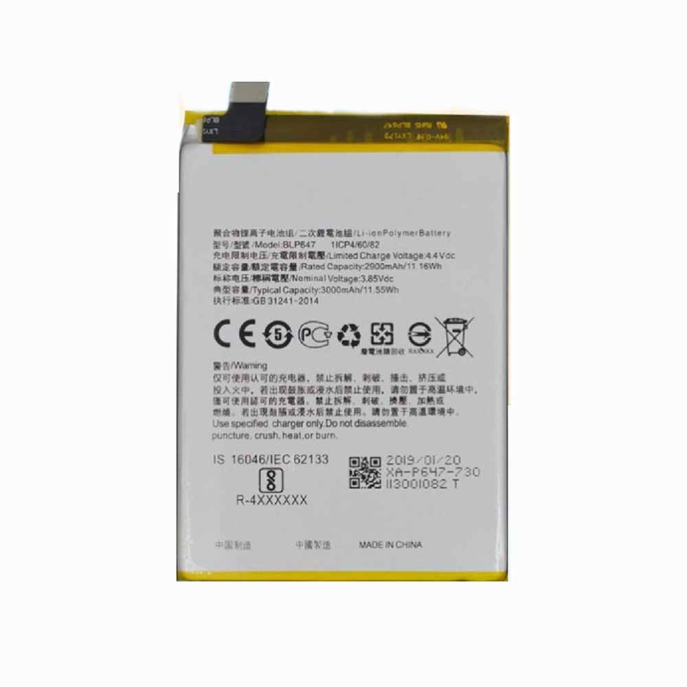 Batterie pour OPPO A79 A79k A79t KT BLP647, 2900mAh/11.16WH 