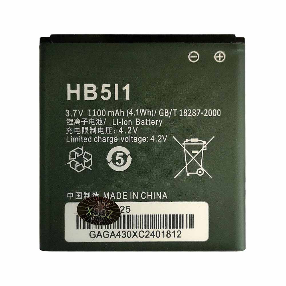 Batterie pour Huawei C8300 C6200 C6110 G6150 G7010 U8350 M735 HB5I1, 1100mAh/4.1WH 