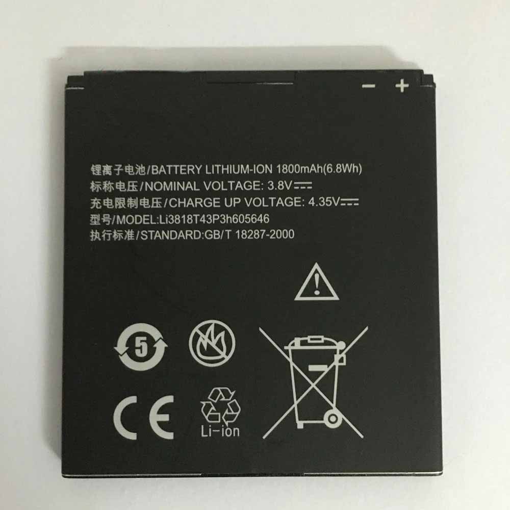 ZTE Li3818T43P3H605646 Mobiele Telefoon Accu batterij