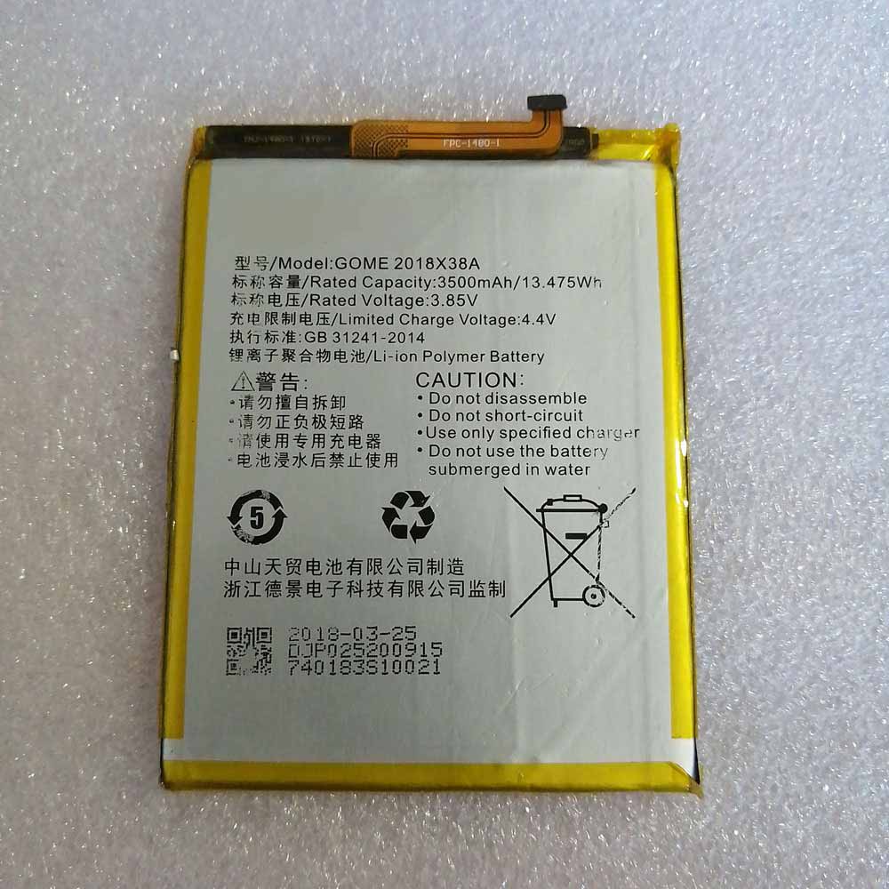 Batterie pour Gome Fenmmy Note C72 2018X38A, 3500mAh/13.475WH 
