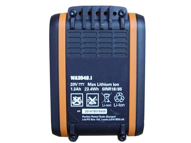 Batterie pour WORX WA3549.1 WA3549.1, 1.3Ah/23.4WH 