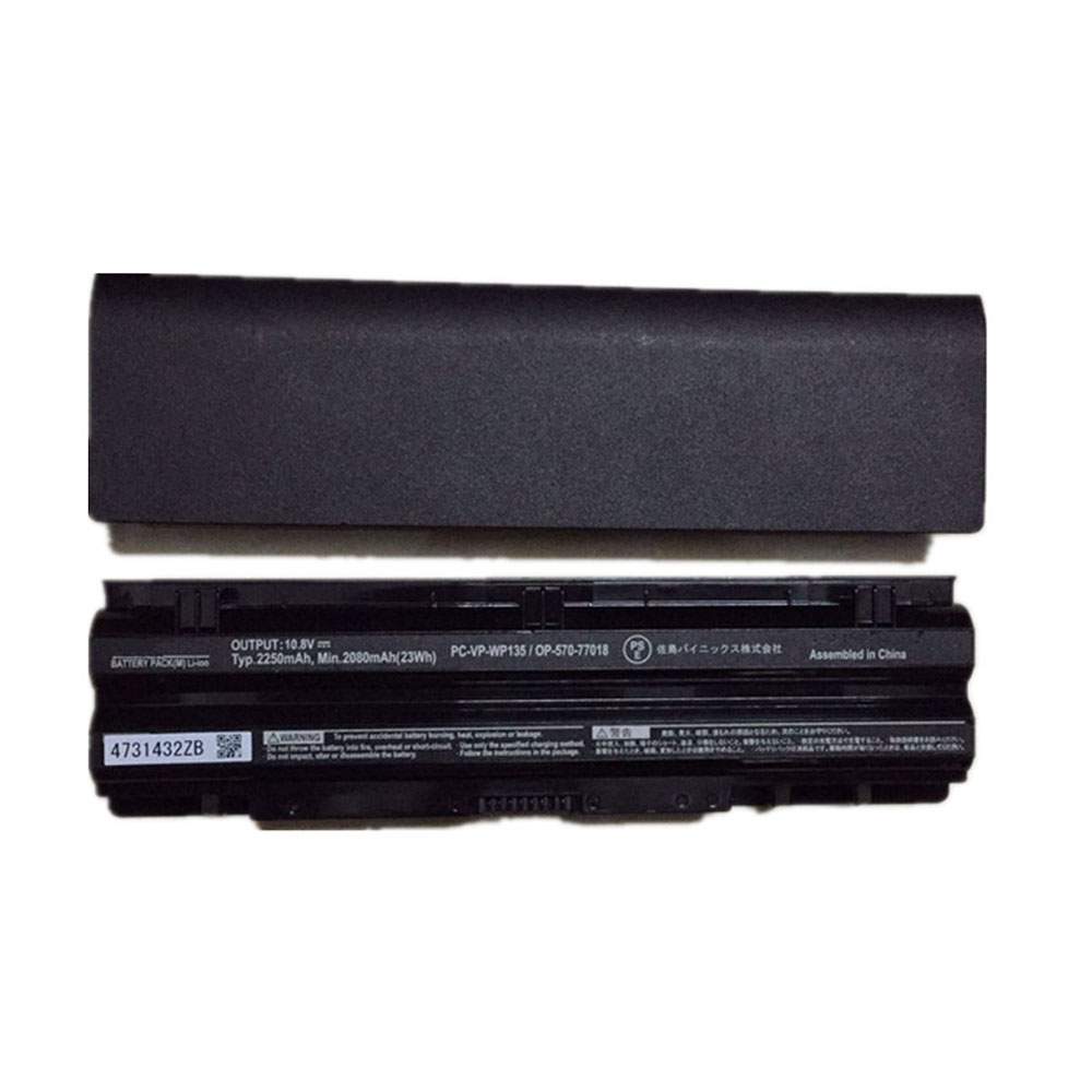 Batterie pour Nec VK24L VK30H VK27M VK25L VJ30H PC-VP-WP135, 2250mah 