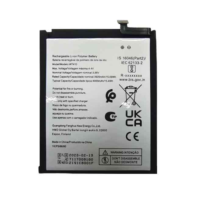 ZTE WT410 Mobiele Telefoon Accu batterij