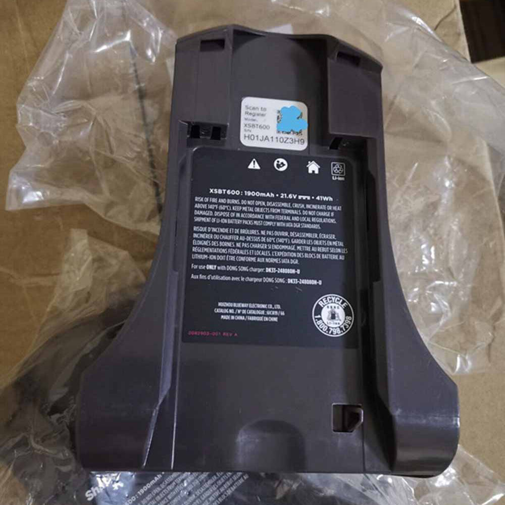 Batterie pour Shark X1 X2 X3 XSBT600, 41Wh/1900mAh 